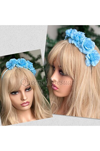 QUEEN AKSESUAR Специално проектирана луксозна изкуствена роза, сватбена хена ...