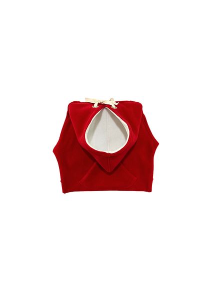 Patte Zone Ant Red - Cat-Dog Fleece Hoodie Sweatshirt with Kangaroo Pockets