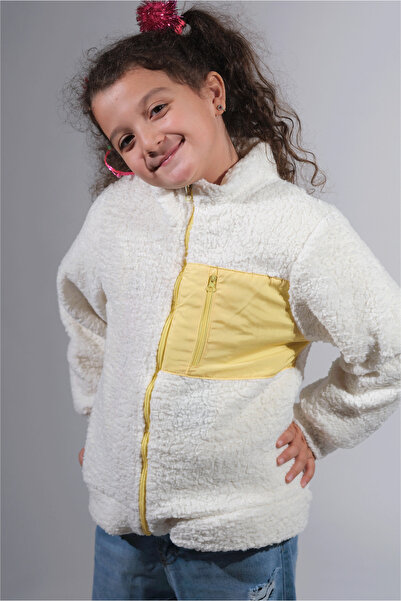 ANNA CARİNO COLLECTİON Renkli Cepli Kuzu Mont