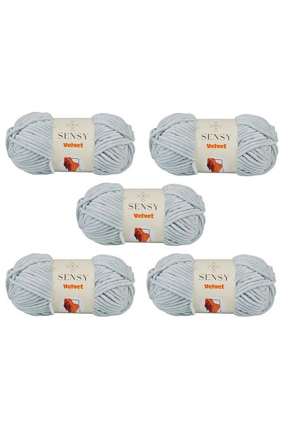 SENSY Velvet Velvet Hand Knitting Yarn 5 (Five) Pieces Velvet Yarn