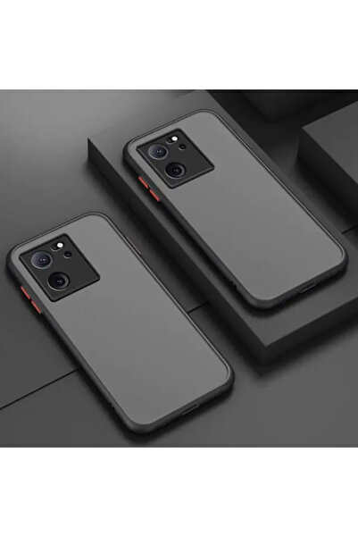 Nezih Case Xiaomi Mi 13T Uyumlu Kılıf Kamera Korumalı Renkli Kenarlı Mat Sili...