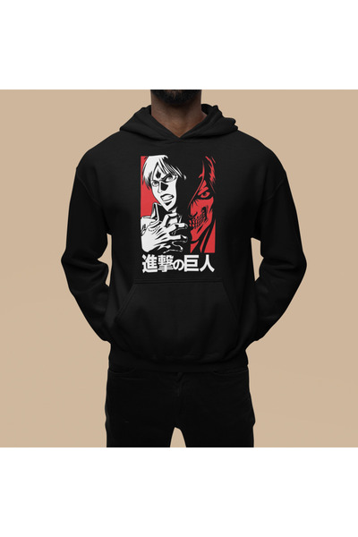 JDM Аніме Чорний худі з капюшоном