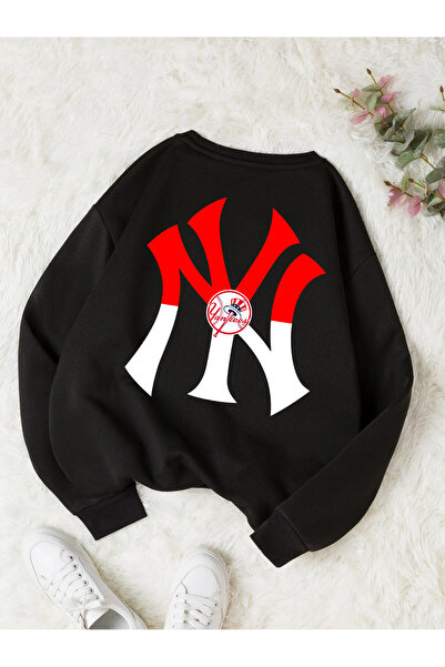 Revasser Unisex ženska/muška NY šarena majica sa Oversize kroj okrugla kragna...