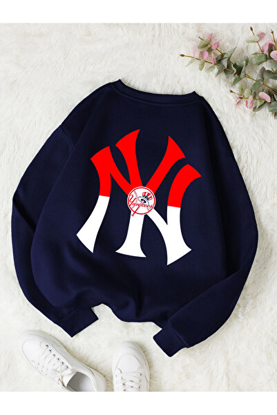 Revasser Unisex ženska/muška NY šarena majica sa Oversize kroj okrugla kragna...