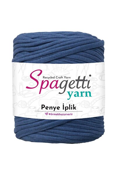 Spagettiyarn Penye İp Kot Mavi El Örgü İpliği