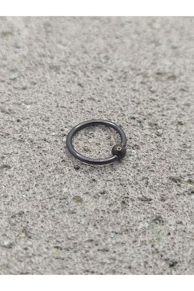 Liva 316l Surgical Steel Bulk (BLACK COLOR) Full Ring Piercing (CONCH,TRAGUS,HELIX,FLAT,LOBE EARRING)