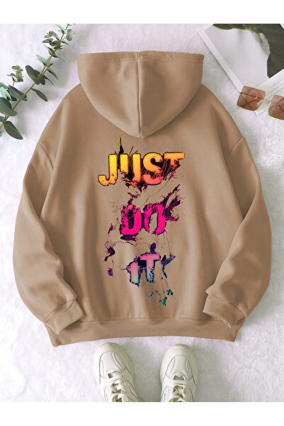 Revasser Unisex muška/ženska JUSTDOIT šarena, prilagođeno otisnuta, velika ma...