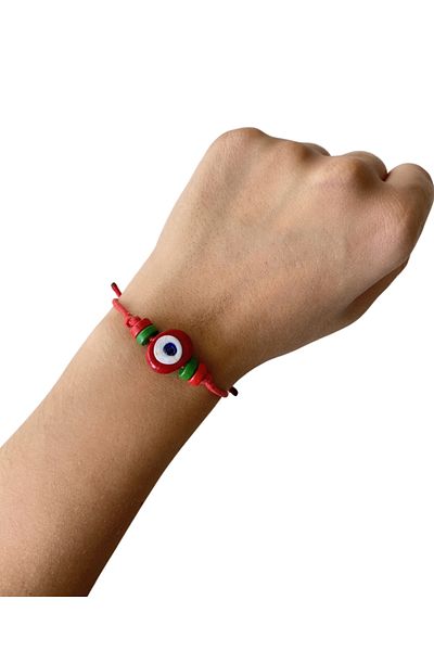 TAKI BY EKİN GLASS EVIL EYE BEADED, 3-PIECE ADULT, GIFT BRACELET