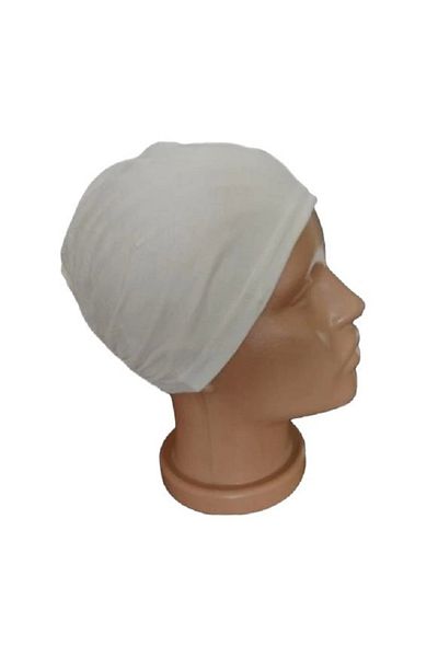 SIFIR312 Snap-on Bonnet - Hijab Bonnet - Scarf Bonnet - Practical Snap-on Bonnet 2 Pieces Black and White