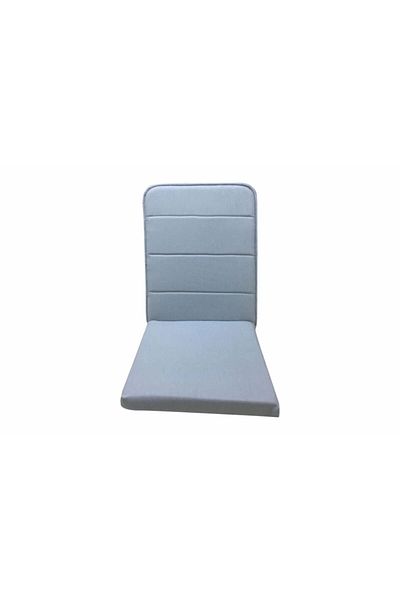 REMEGE Unisex Gray Quilted Supported Floor Cushion Meditation Chair