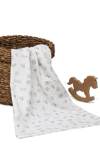 Messido Muslin Blanket 85 cm X 85 cm