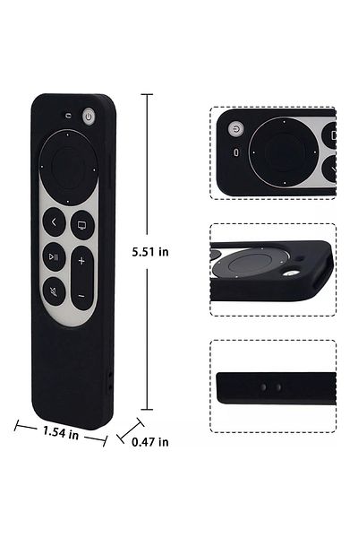 Coverzone Case Compatible with Apple Tv 4K 2021 Silicone Protection Controller Protection Case Fully Compatible