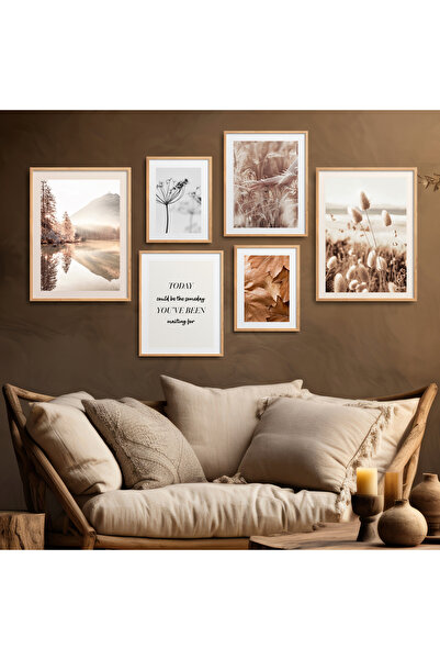 HOMEPACK Σετ ζωγραφικής με πλαίσιο έξι τεμαχίων Φθινοπωρινό θέμα Αφίσα Ζωγραφ...