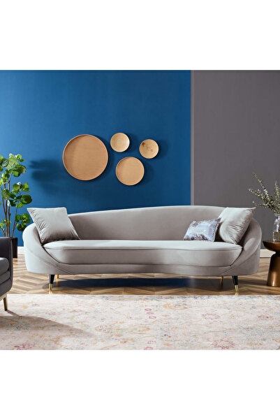 EMBA LUXURY Lucca Fasulya kanepe 3lü koltuk