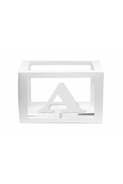 DÜVENCİ TİCARET Transparent White Balloon Box with Letters
