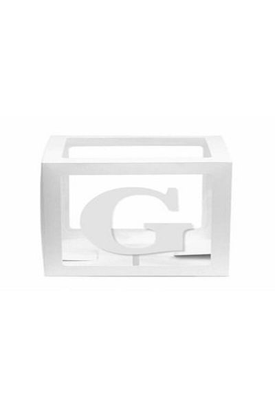 DÜVENCİ TİCARET Transparent White Balloon Box with Letters