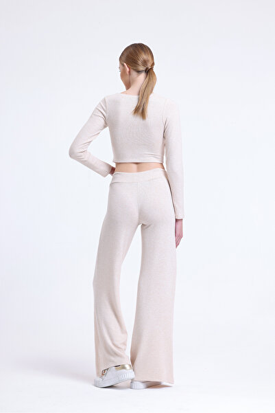 Nineteen Brand Plazzo Geniş Paça Panolon