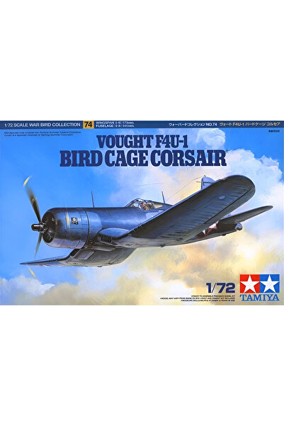 TAMIYA 1/72 Vought F4U-1 Bird Cage Corsair Plastik Savaş Uçağı Maket Kiti, De...