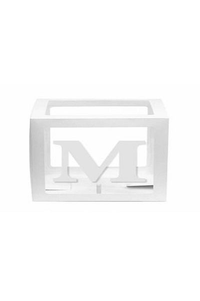 DÜVENCİ TİCARET Transparent White Balloon Box with Letters
