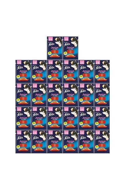 FELIX Sığır Etli Yavru Kedi Yaş Mama 85 Gr X 26 Adet