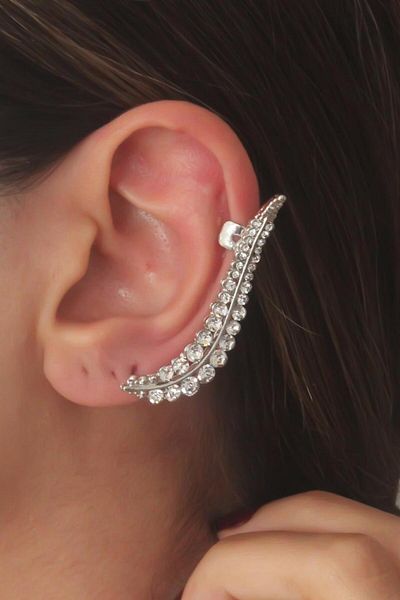 Only Vogue 2 Years Warranty Certified Steel Cartilage Earrings