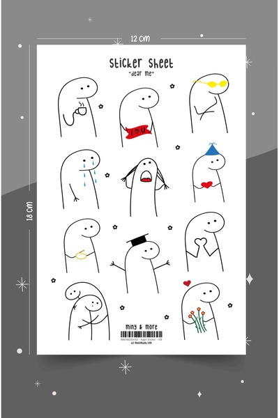 MuslimWalk Dear Me - Sevgili Ben - Eğlenceli ve Komik Sticker Seti #128