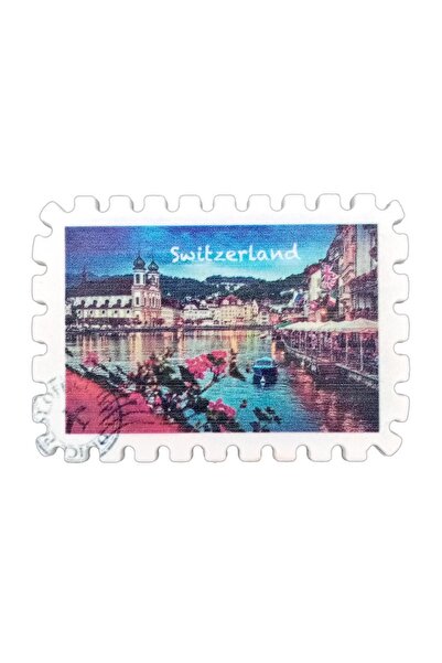 Dünyadan Hediyeler İsviçre Temalı Pul Magnet