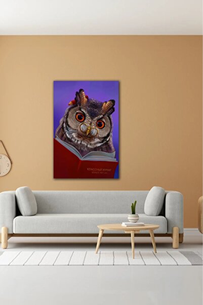 Generic Brand Digital Printed Decorative Colorful Owl Patterned Wooden Canvas...