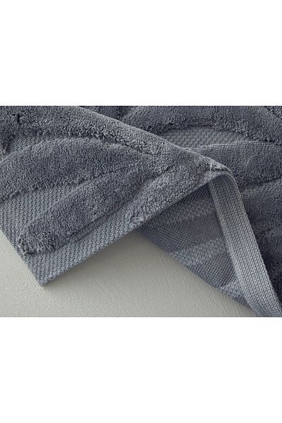 English Home Set Covoraș de baie Leafy Joy din bumbac 60x100+40x60 cm Gri închis