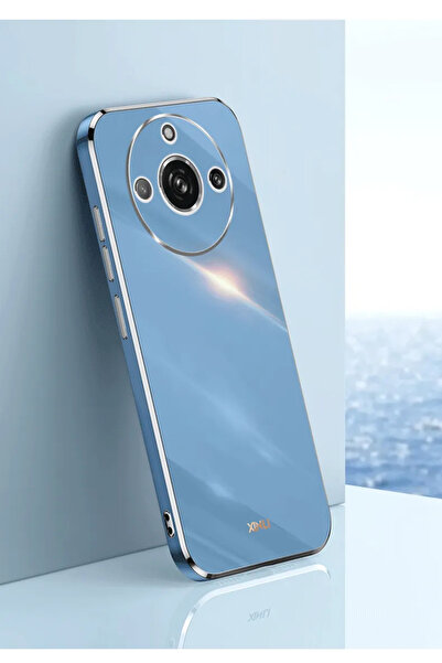 Rivor Realme 11 Pro Uyumlu Kılıf Parlak Kenarlı Altın Işlemeli Kamera Korumal...