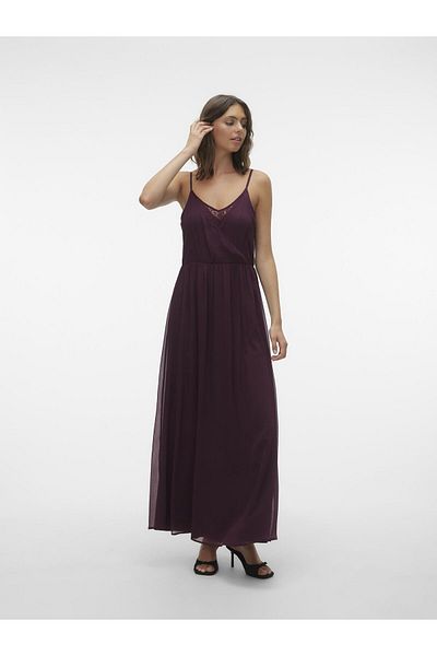 Vero Moda Kleid VMOLIVIA S/L V YAKA MAXİ ELBİSE WVN