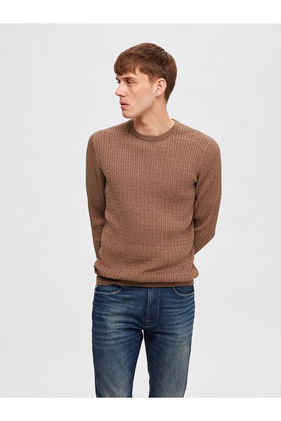 Selected Homme Pullover Zopfstrick