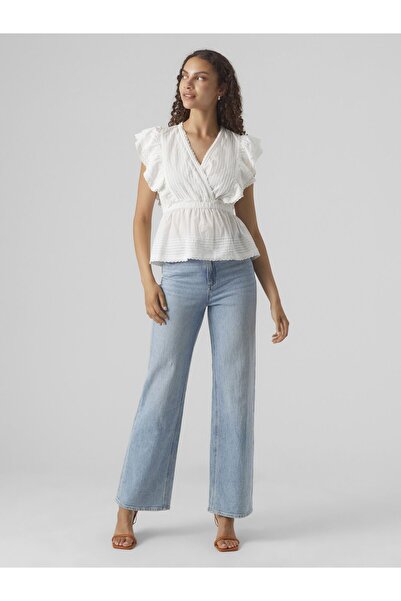 Vero Moda Schößchen VMNOIR SL V YAKA ÜST VMA ile Top