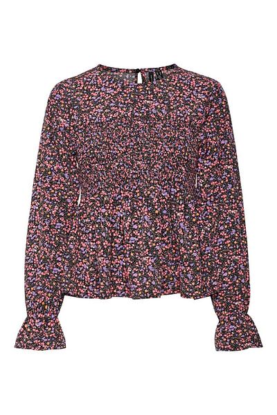 Vero Moda Gesmoktes Top VMLULLU L/S PEPLUM MIDI TOP WVN EXP