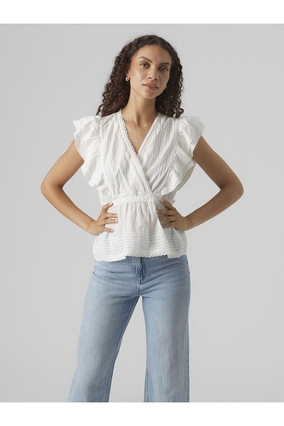 Vero Moda Schößchen VMNOIR SL V YAKA ÜST VMA ile Top