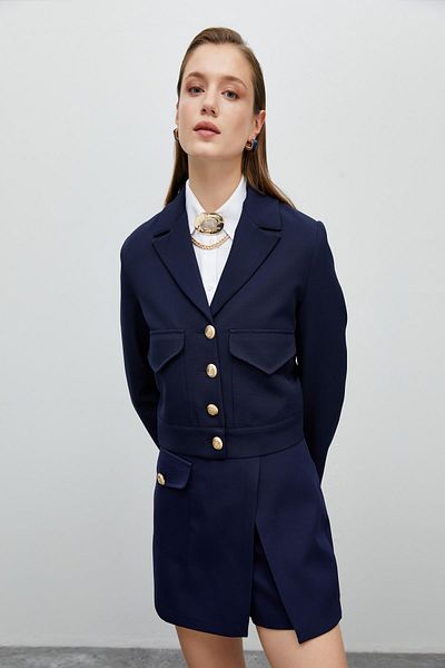 Koton Jachetă de damă bleumarin