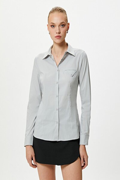 Koton Dámská košile šedé barvy