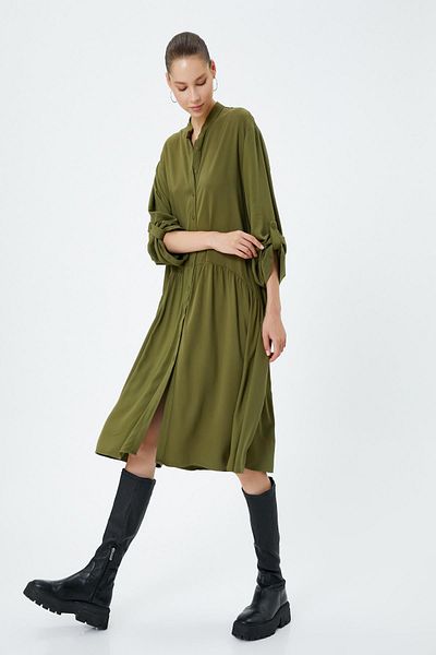 Koton Women's Khaki Dress