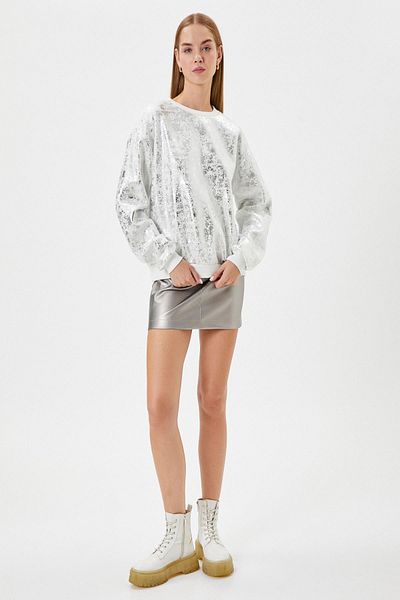 Koton Women's Ecru Sweatshirt