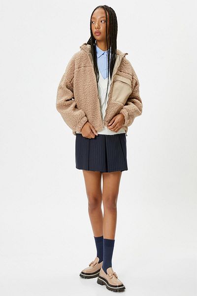 Koton Women's Camel Hair Jacket