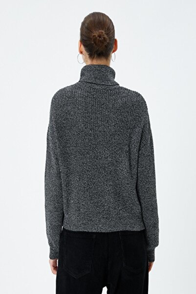 Koton Γυναικείο πουλόβερ με ανθρακί σχέδιο
