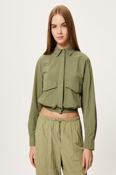 Koton Γυναικεία Χακί Μπλούζα