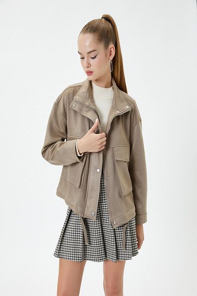 Koton Women's Camel Hair Jacket