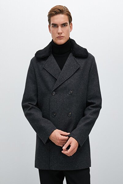 Koton Мъжко сиво палто