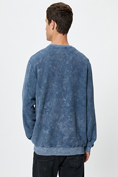 Koton Men's Blue Sweatshirt