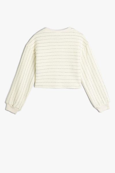 Koton Girl's Ecru Sweatshirt
