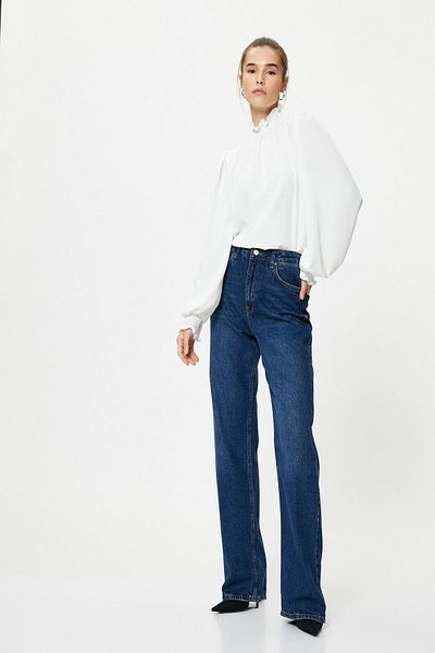 Koton Women's Off White Blouse