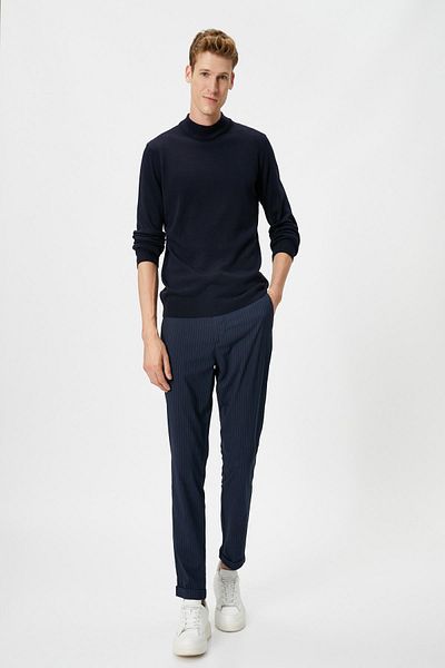Koton Marineblauer Herrenpullover