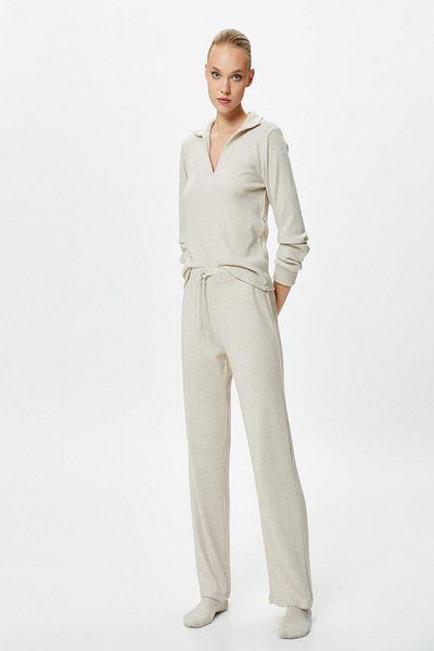Koton Pantaloni de pijama bej Melange de damă