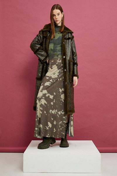 Koton Women's Khaki Coat